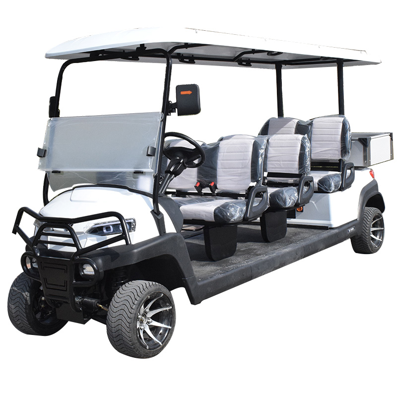 6 seater golf cart with cargo box Z6B white