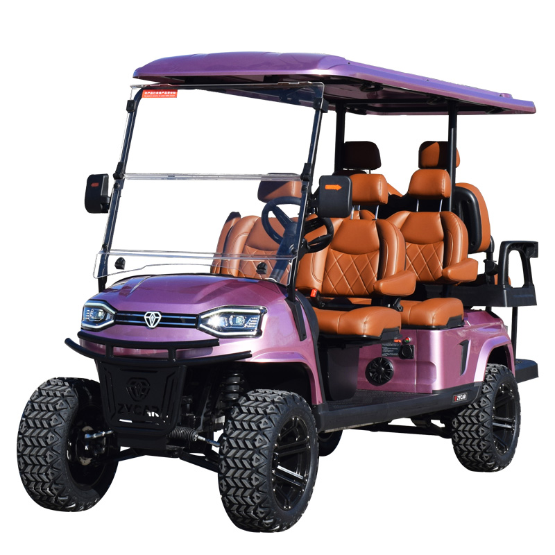 New Arrival 6 seater golf cart K4C pink
