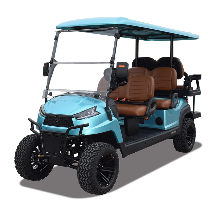 6 seater utility golf cart R4C celeste