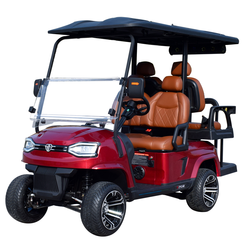 New Arrival 4 seater golf cart K2C red