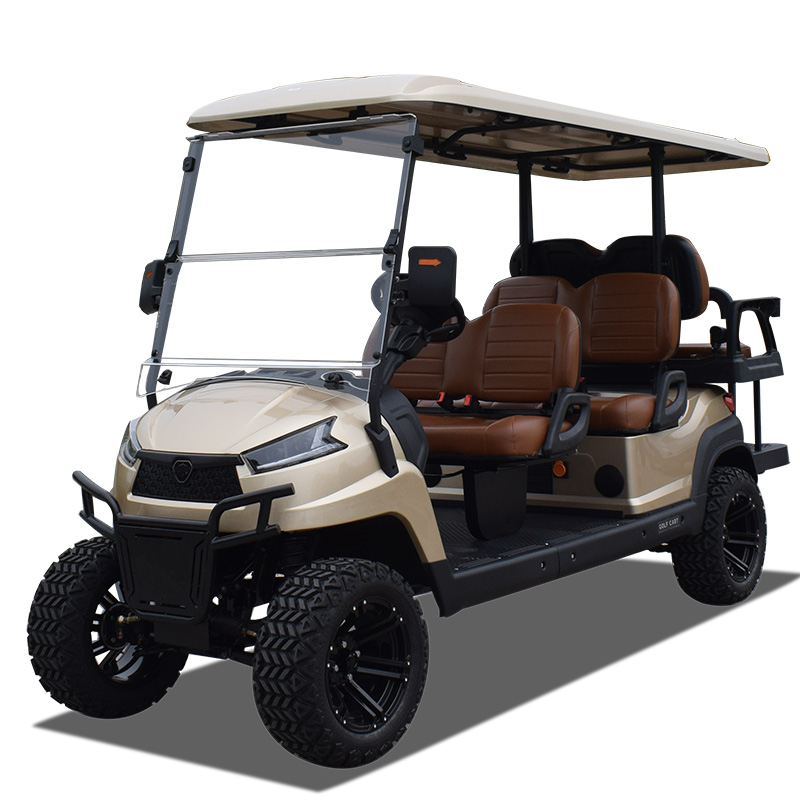 6 seater utility golf cart R4C golden