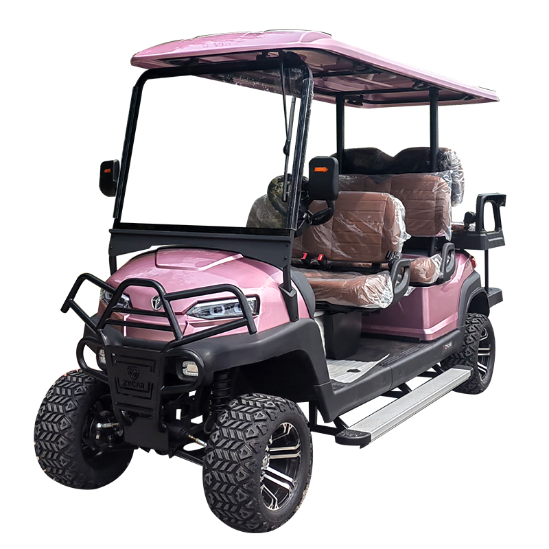 6 seater utility golf cart Z4C pink