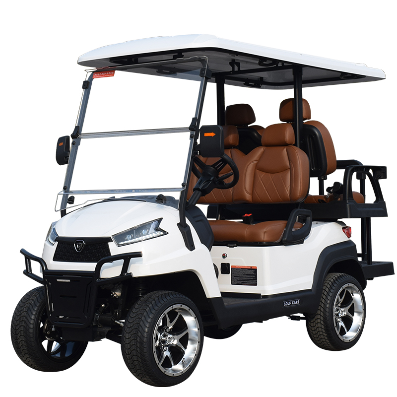 4 seater utility golf cart R2C white