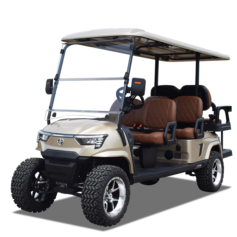 6 seater utility golf cart E4C golden