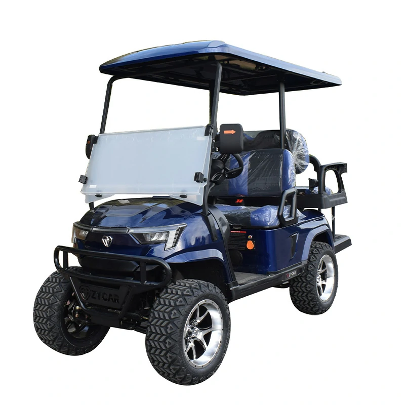 New Arrival 4 seater golf cart E2C royal blue
