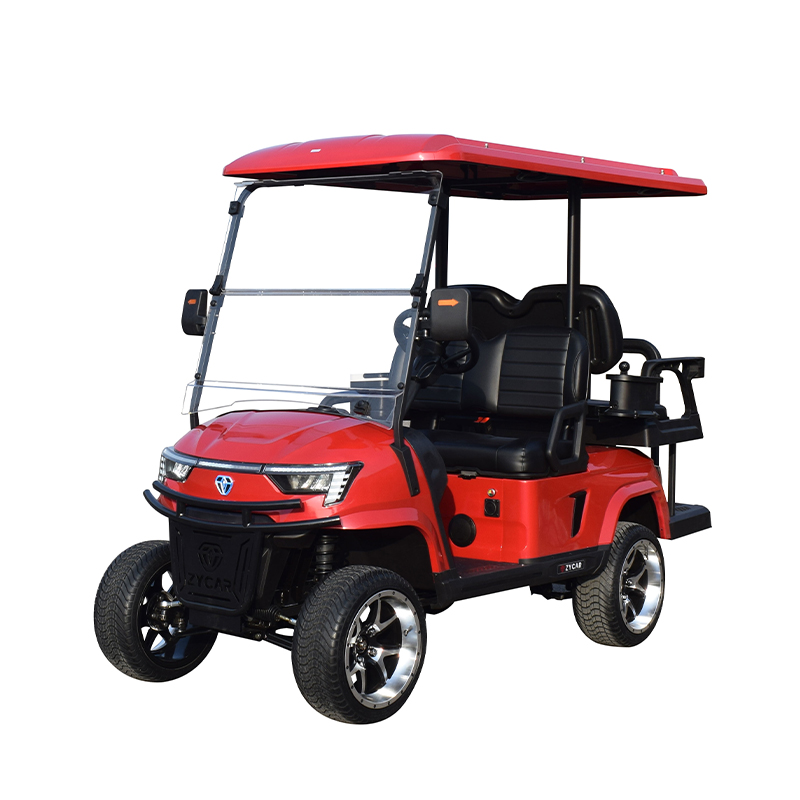 4 seater utility golf cart E2C red